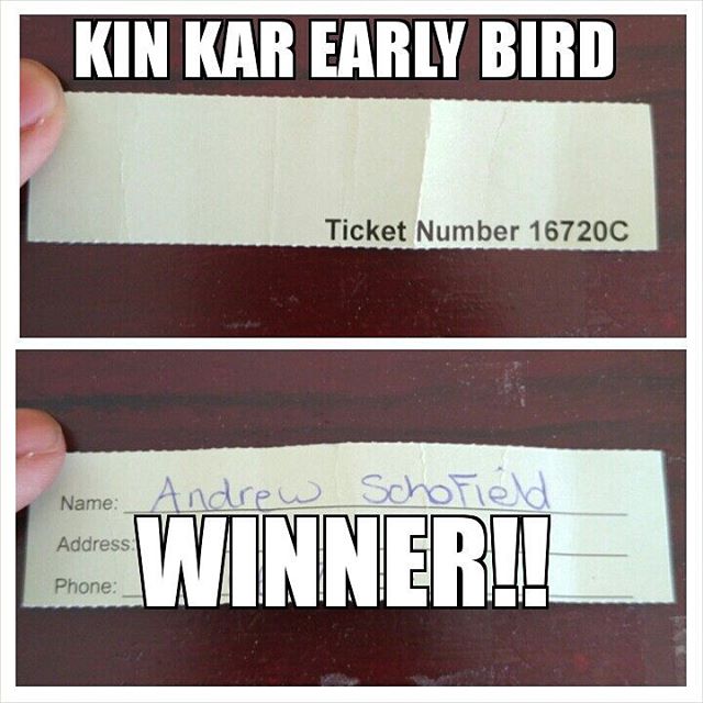 Kin Kar Early Bird Draw